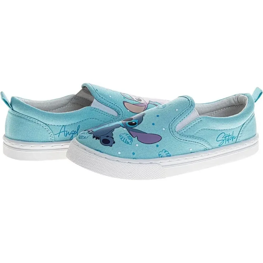 Disney Lilo and Stitch Lowtop Sneakers - Stitch Low Top Shoes Slipon Size 6 - Picture 3 of 8